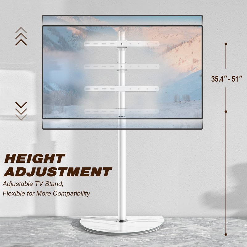 Universal Corner TV Floor Stand with Swivel Mount for 32-65