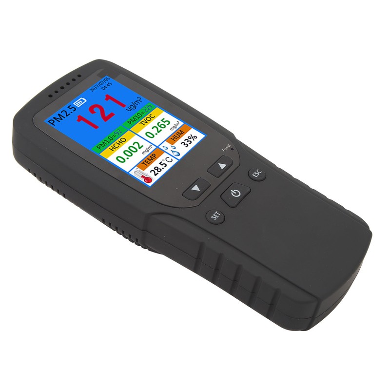Air Quality Monitor 2.8inch LCD Screen PM2.5 1.0 10 HCHO