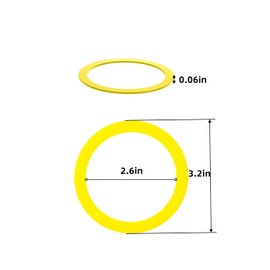 5 Pack GP1059291 Canister Flush Valve Seal Replacements For Kohler Toilets Replaces K-GP1059291, 2475620