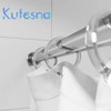 Kutesna 24 PCS Clear Plastic Shower Curtain Rings, Easy Snap