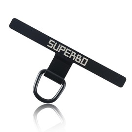 SUPERBO Strap Holder, Smartphone Shoulder, Stainless Steel, Attachment, Compatible with All Models, Drop Prevention, Just Pinch, Stainless Steel, No Gemstones