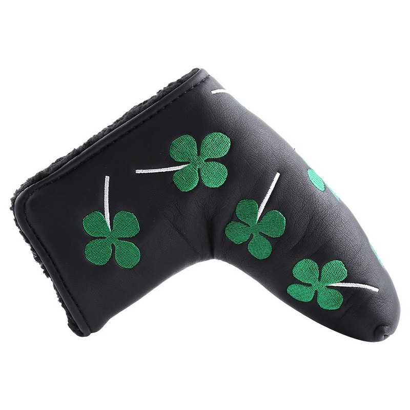 Putter Cover Clover Golf Headcover Blade Cover, Pu Four Leaf