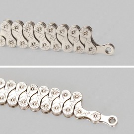VOANZO Bicycle Chain, Full plating Silver Rust-proof Mountain Road Bike Chain, 10 speed 30 speed