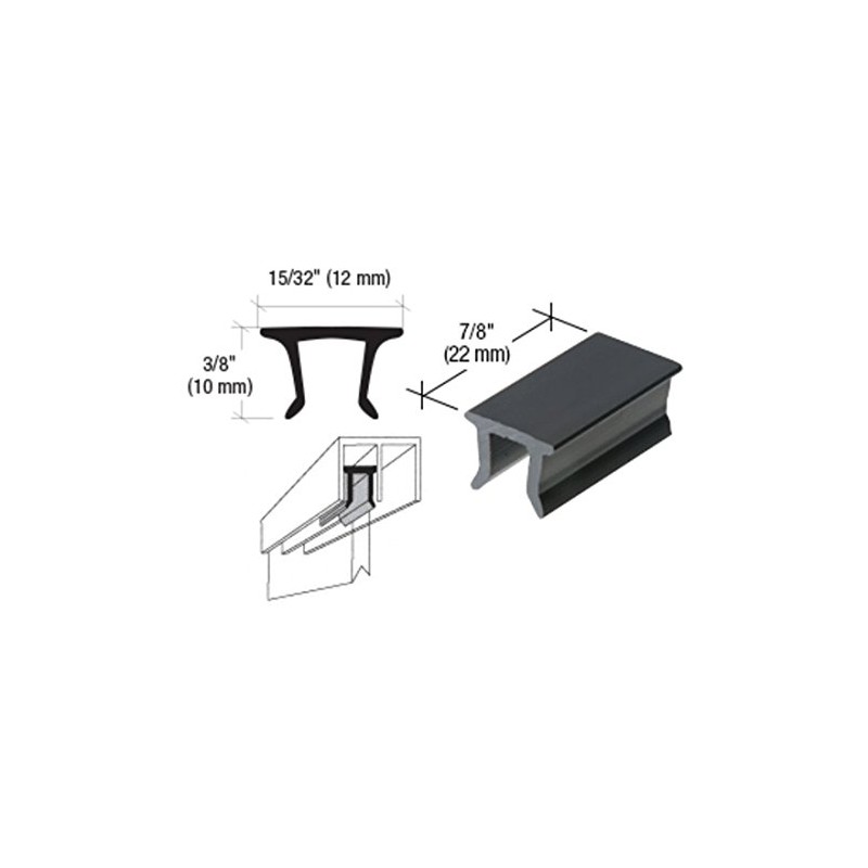CRL Black Plastic Top Guide