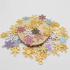 150 Pieces Christmas Snowflake Charms Assorted Silver Gold Plated Snowflake