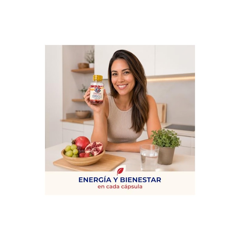 Omega 5 Aceite de Granada con Vitamina D3, Suplemento Alimenticio