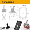 Interruptor de palanca impermeable de 12 V CC 30 A,