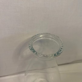 Crisa for Libbey Glass Hurricane Lamp Shade 2 7/8 fitter x 8 5/8 Beaded Rim HLS5703