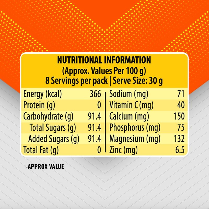 Glucon-D Instant Energy Health Drink Tangy Orange - 1kg Refill