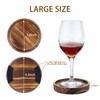 Coasters Yangbaga Set of 5 Wooden Coasters 3D 3D Coasters