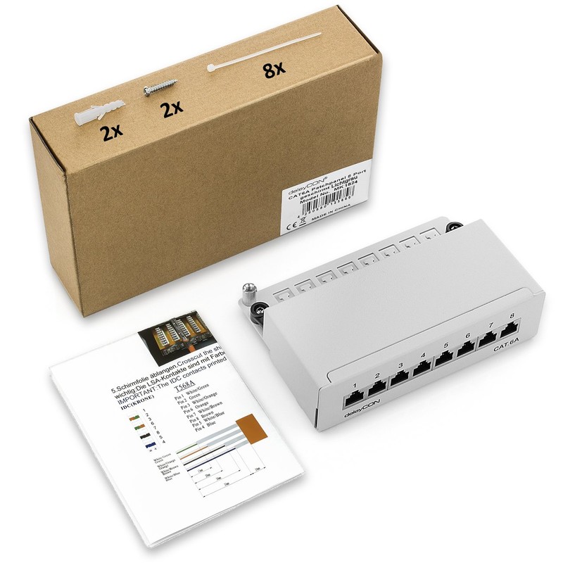 DeleyCON CAT 6a patch panel Network Panel