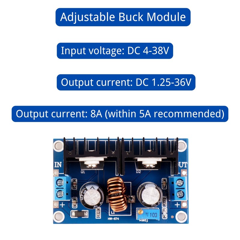 LAOMAO DC-DC Step Down Buck Converter 5V 9V 12V 24V