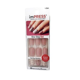 Kiss imPress Manicure Short Length Gel Nails Shimmer