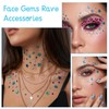 8 Sheets Self-Adhesive Rhinestone Stickers, Star and Circle Face Jewels