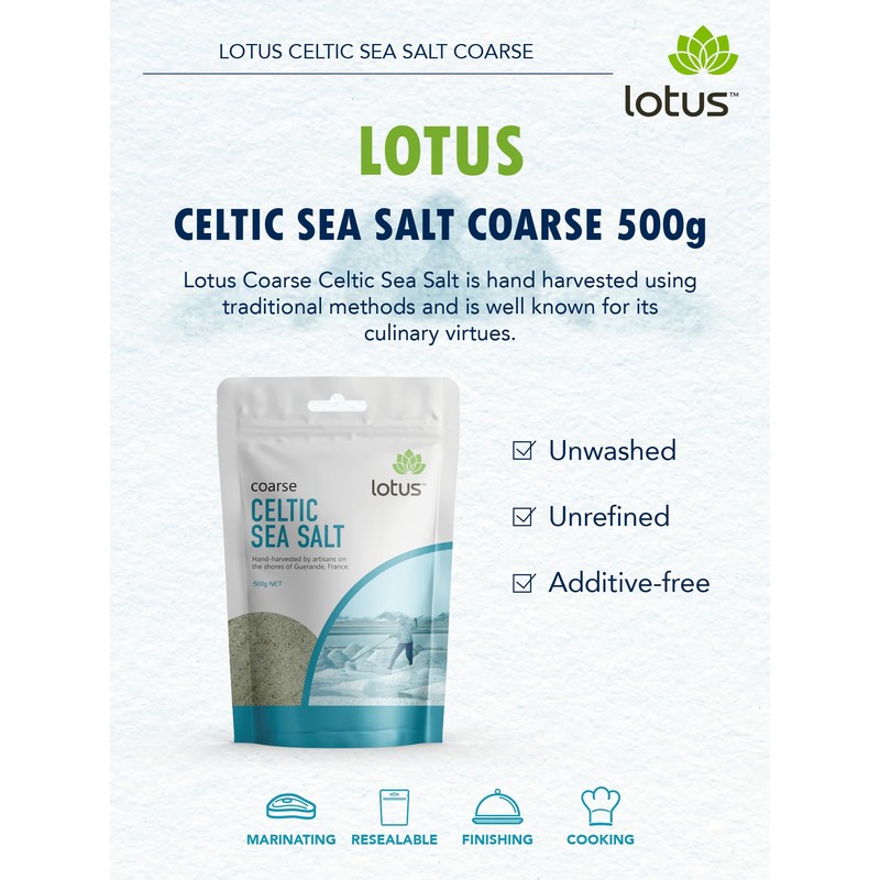 Lotus Coarse Celtic Sea Salt 500 g