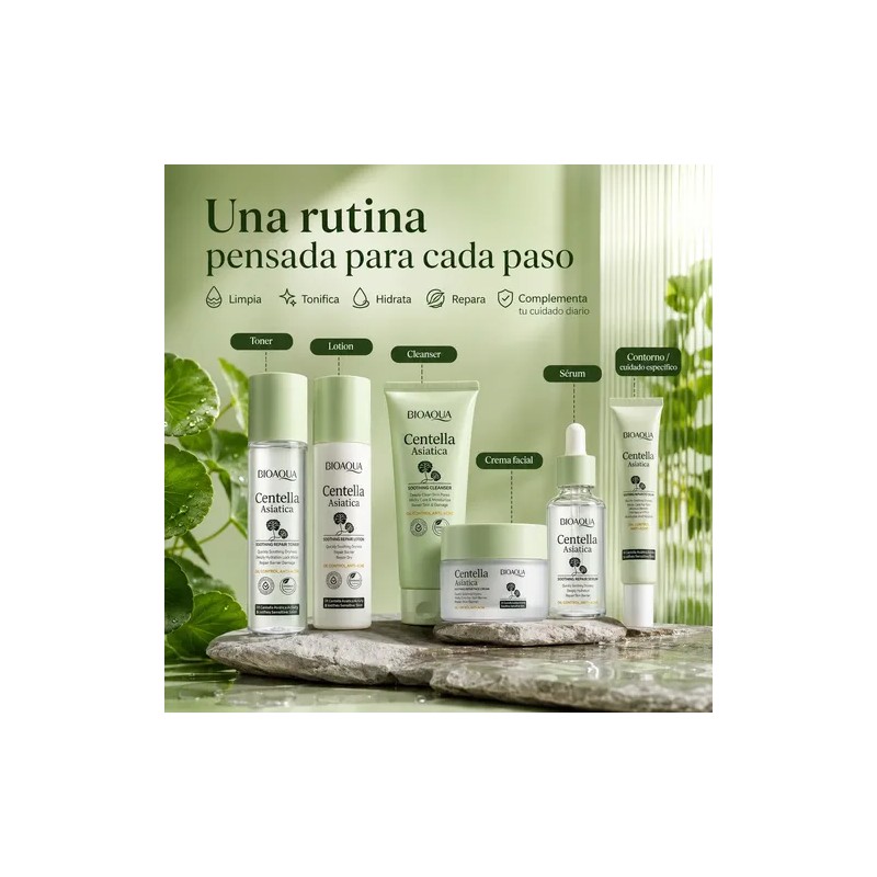 Kit Facial Centella Asiática, Acné, Manchas Arrugas,grasa,6p