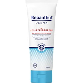 Bepanthol Derma SOS Care Cream, Body Care for Very Dry and Rough Skin Areas, Dermatologically Tested Moisturising Cream with Dexpanthenol, 100 ml Tube