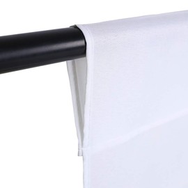 GFCC GFCC 8FTX10FT White Backdrop Background for Photography Photo Booth Backdrop for Photoshoot Background Screen Video Recording Parties Curtain