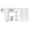 4X Pieces White Sash Jammers Window Locks for Additional Security.