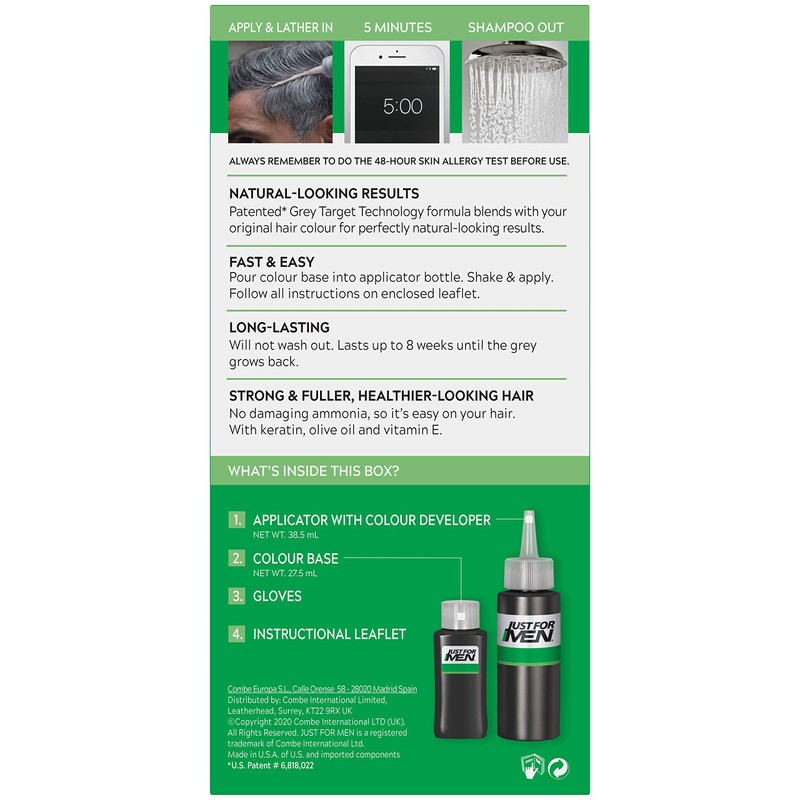 Just for Men H35 Medium Brown Hair Color 60 ml