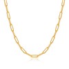 3mm Gold Paperclip Chain Necklace for Women, 22 Inches Gold