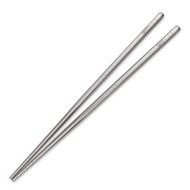 TITECOUGO Ultralight Titanium Chopsticks, Outdoor Chopsticks, Camping Chopsticks, 9.1 inches (23 cm), Titanium Chopsticks, Square, Camping, BBQ, Square Shape, Anti-Slip, Portable Chopsticks, Sandblast, Hollow Construction, Dishwasher Safe, Pair Camping, 