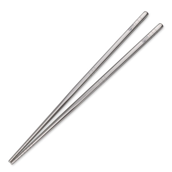 TITECOUGO Ultralight Titanium Chopsticks, Outdoor Chopsticks, Camping Chopsticks, 9.1 inches