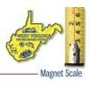 West Virginia Small State Magnet by Classic Magnets, 2.6" x