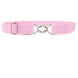 ICGSUQR Kids Toddlers Belts Elastic Stretch Adjustable Belt For Small Boys Girls School Uniforms With Easy Buckle (Pink)