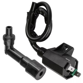 Caltric Ignition Coil w/ Spark Plug Boot Cap For Kawasaki KLR650 KL650 1987-2007