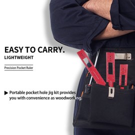 QANYEGN 300mm Woodworking Scribing Ruler, Precision Pocket Metal Slide Rule, Aluminum Alloy Woodworking Pocket Slide Stop Marking Ruler