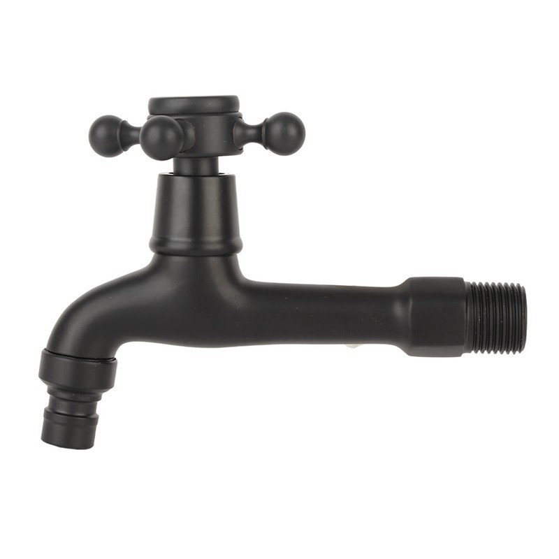 G1/2in Wall‑in Antique Brass Faucet Washing Machine Single Cold Water