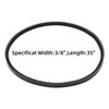 JIEOADOU 3/8" x 27" Cogged Drive Belt - Compatible with
