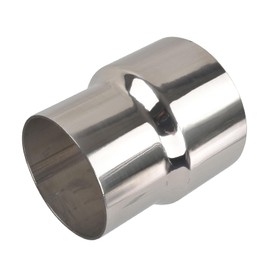 BATONECO OD 3 Inch to OD 3.5 Inch Exhaust Pipe to Component Pipe Adapter Reducer 3" OD to 3.5" OD Polished Stainless Steel 4" Overall Length