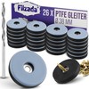Filzada® 26 x Teflon Gliders for Screwing – Diameter 38
