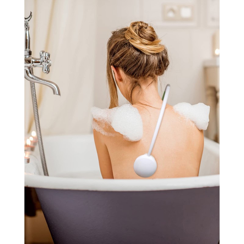 Fanwer 27.5" Back Scrubber for Shower,Back Brush with Long Hnadle