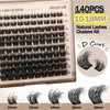 Himirell Lash Clusters Kit Fluffy Volume Eyelash Extension Kit 140Pcs