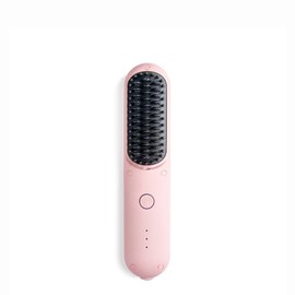 PORTA-Cordless Hair Straightener Brush - Color: pink