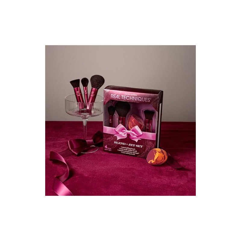 Real Techniques Blend Jet Set Juego de brochas y esponjas