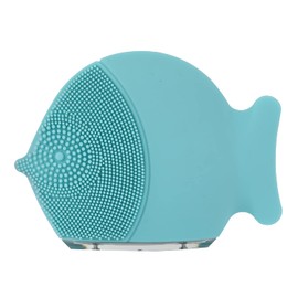 Facial Cleansing Brush, Ultrasonic Face Brush for Deep Cleansing, Gentle Exfoliation and Massage. Ergonomic, non-slip design, Inductive charging. Made with Ultra Hygienic Soft Silicone (GREEN)