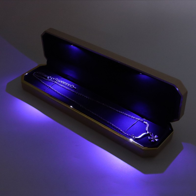 Bracelet Gift Box Flocking Inside Elegant Protective Jewelry Storage Display