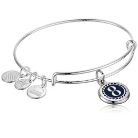 Alex and Ani Color Infusion Numerology Eight EWB, Shiny Silver, One Size (A20EBNUM8SS), One Size, Non-Precious Metal