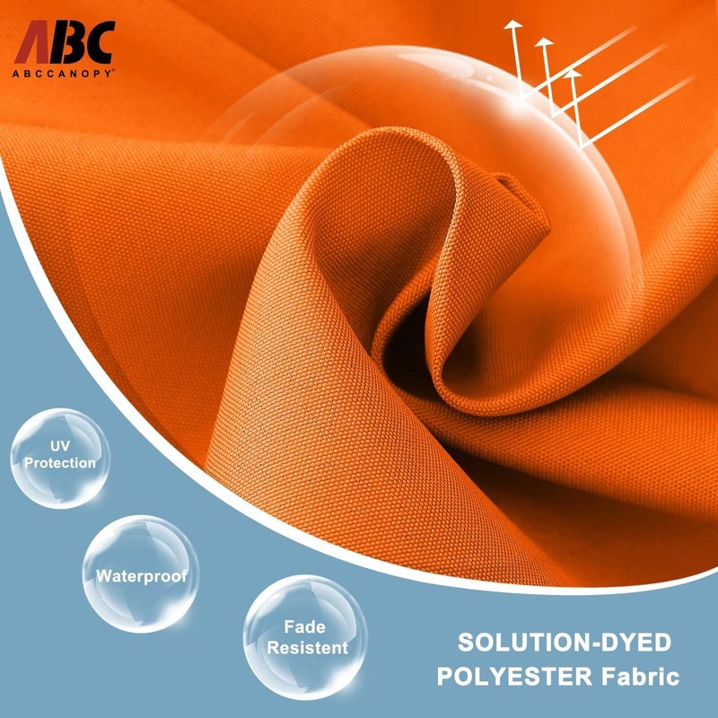 ABCCANOPY Durable Solar Led Patio Umbrellas with 32LED Lights 9FT