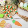 Easter Wood Bead Garland with Tassel - Handmade Farmhouse Decor