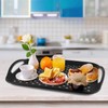 MDLUU Large Non-Slip Serving Tray with Handles, Food Serving Platter,