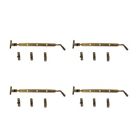 Adonai Hardware 10.5" "Jerahmeel" Solid Brass Heavy Duty Window Latch Lock Casement Stay, Easy to Install, Window Hardware Accessories Fittings (Supplied as 4 Pieces per Pack) - Antique Brass