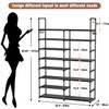 OYREL Shoe Rack Organizer 8 Tiers, Tall Shoe Racks Shelf