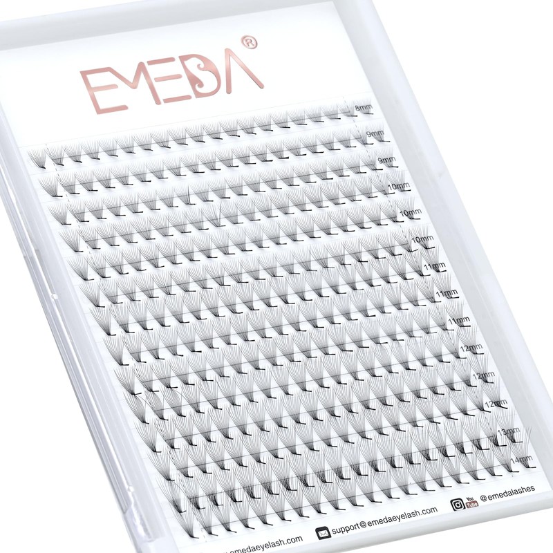 12D Volume Eyelash Extensions M Curl 0.05 mm Mixed 8-14