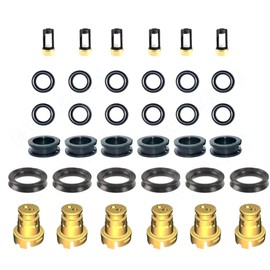 Fuel Injector Rebuild kit Compatible with Toyota 3.4 V6 5VZFE o-rings Seals Filters Caps