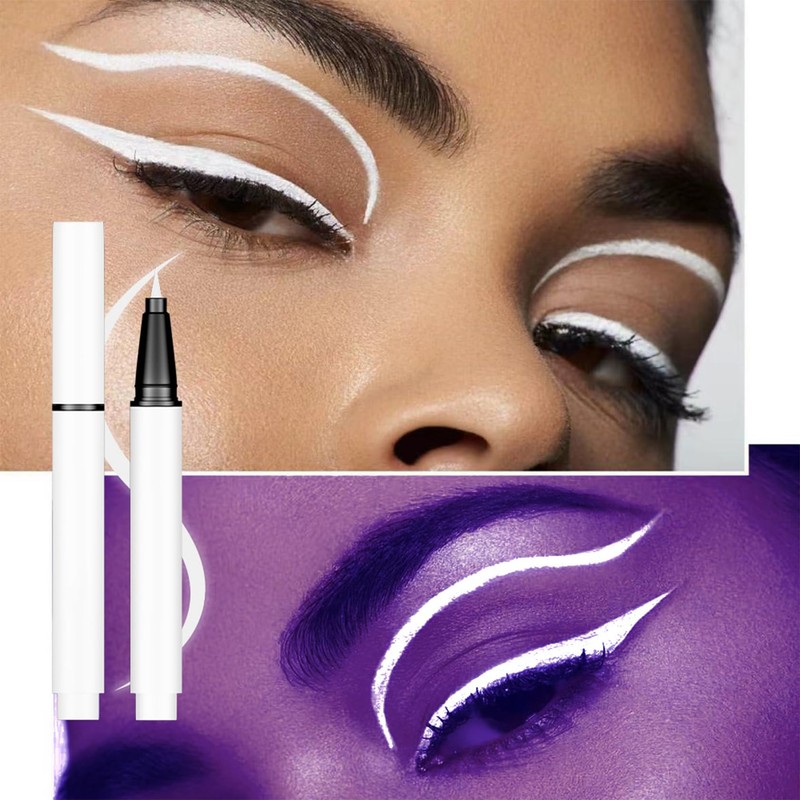 Matte White UV Reactive Eyeliner & Face Paint Pen –